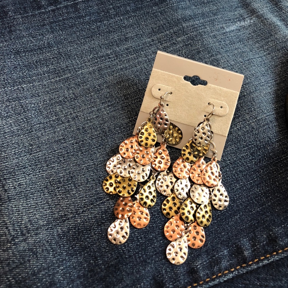 Brass Metal Earrings